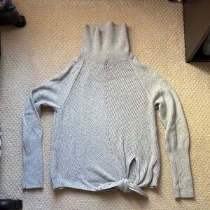 LC Lauren Conrad Light Gray Cowl Neck Sweater